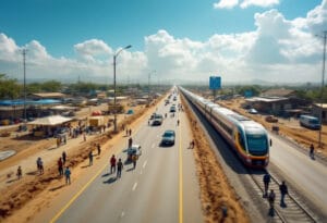 Infrastructures de transport : Investissements dans des gares ou routes locales.