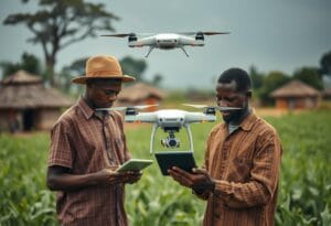 Technologies agricoles : Distribution de drones pour la surveillance des cultures.